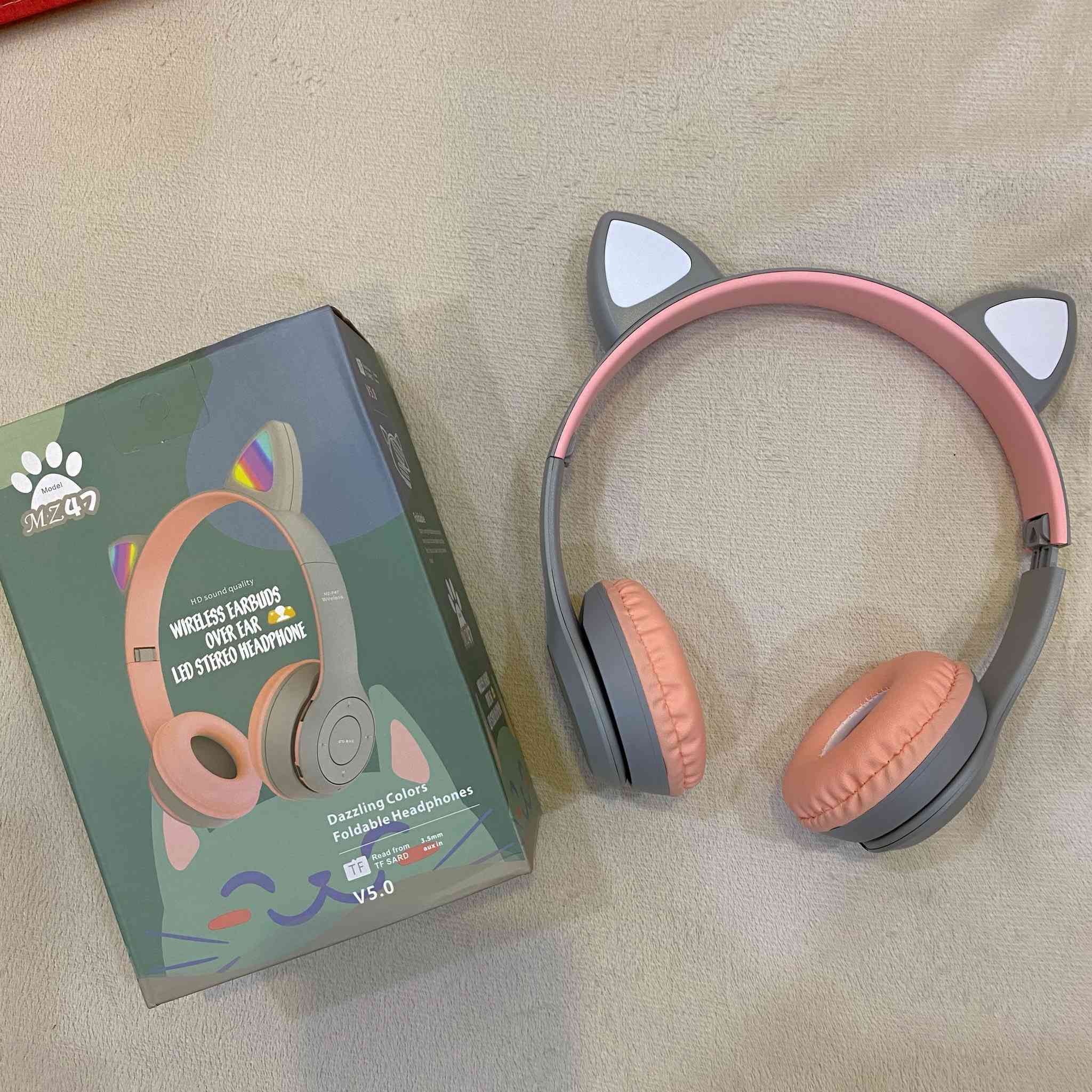 ⁨ MZ47 –  سماعة
سعرها 8 الاف فقط
متوفرة بثلاث الوان
مواصفات السماعة:
بلوتوث 5.0 اتصال سريع وثابت (10 متر) �
بطارية 300–400mAh 🔋
تشغيل لحد 6–8 ساعات
تدعم بلوتوث + سلك + كارت ميموري
بيها مايك للمكالمات
صوت واضح وباس قوي 🔊
إضاءة LED شكل قطة 🐱
تصميم مريح وقابل للطي
✨ مناسبة للموسيقى، الألعاب، والأطفال⁩


**إذا كنت صاحب هذا الإعلان وتريد حذفه لأي سبب، رجاءا أرسل رسالة إلى الدعم الفني**