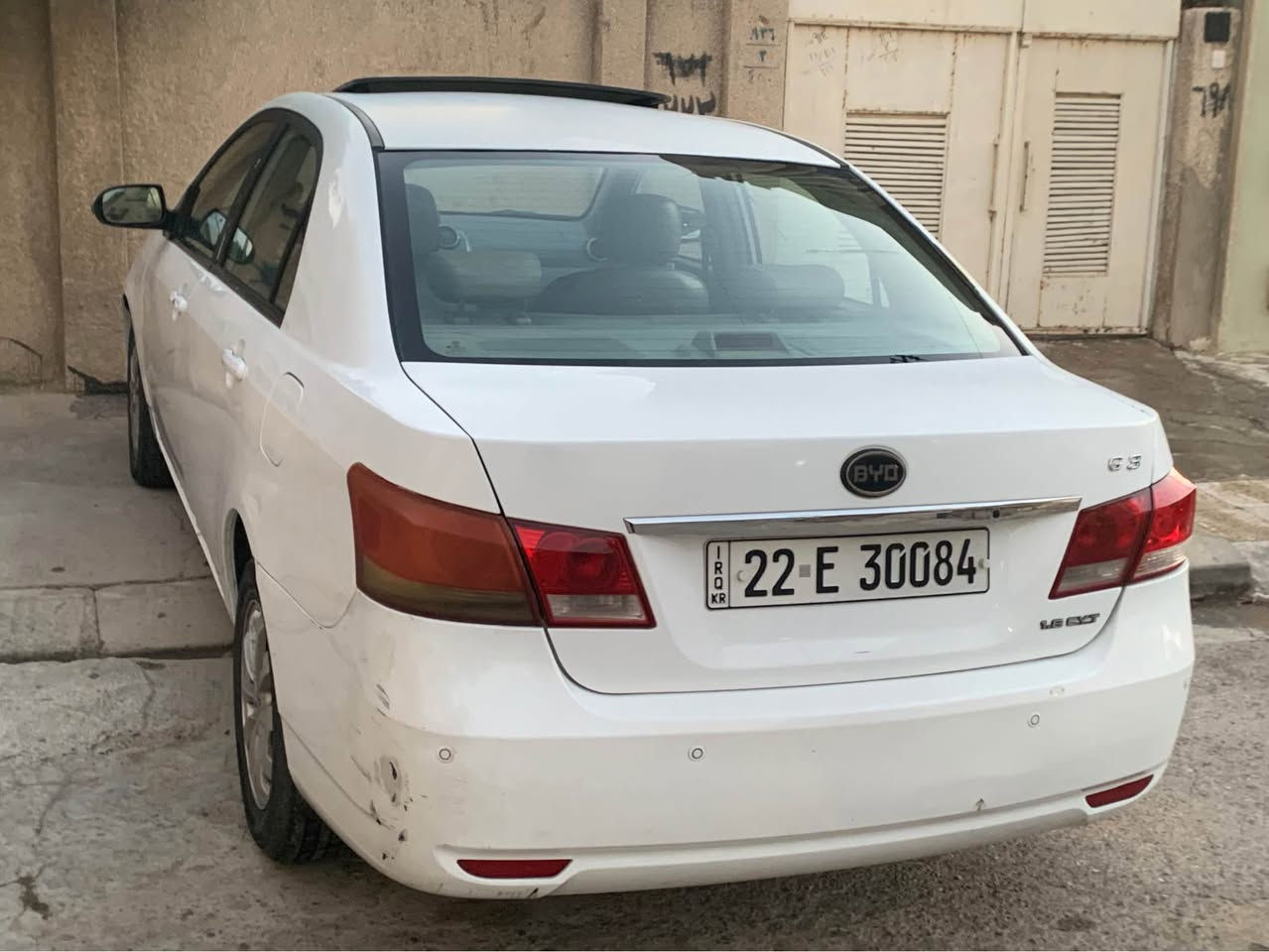 على بركة الله  BYD للبيع موديل 2014 سنوية لل 2029 تحويل بشرط كير ومحرك بشرط محرك مامفتوح 
توماتيك 
بصمة 
بصمة ابواب 
جامات كهرب 
فتحة سقف 
ستستم سمعات 🔥
تبريد 
السعر 70$
فحص سونار بيها 
البعض من الحالوب 
ودائر صغير صبغ فقط بارد 
عنوان موصل للتواصل عل الواتس *********** آو الخاص موصل, نينوى

