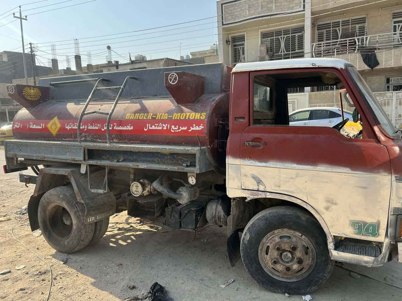 للبيع تنكر موديل ٩٤ رقم بغداد تحويل مسجل بالسنويا تنكر السعر ٤٠وبي مجال ***********
