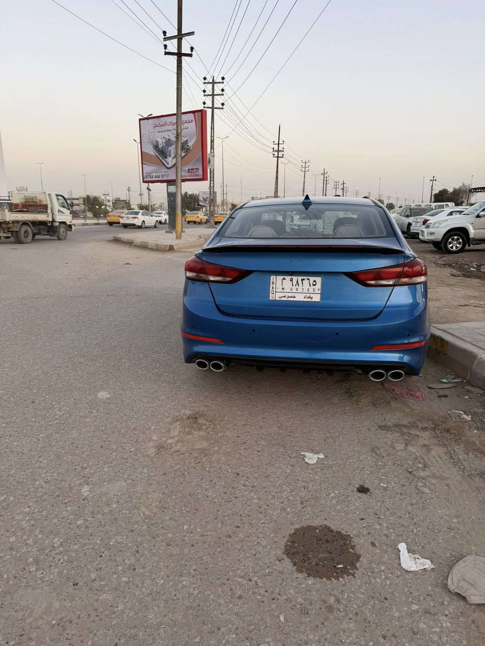 النترا 2018 رقم بغداد مشروع وطني الحادث والسونار موجود بالصور السياره بيهه حالوب قليل السعر 105 وبيهه مجال 
مكان السيارة الديوانية
***********
