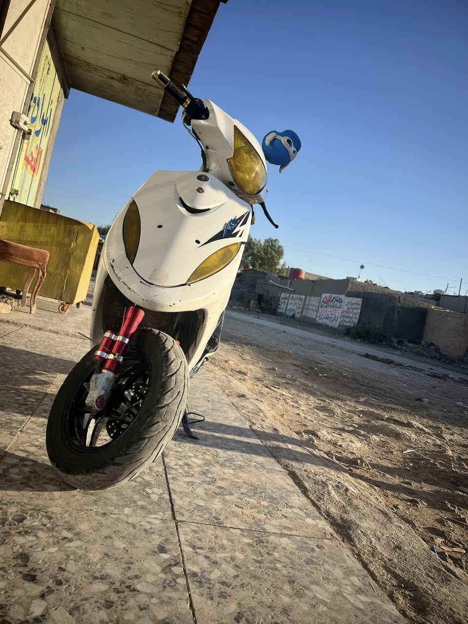 السلام عليكم دراجه ماكس عدله للبيع رياضي بس المكينه بلاديه كفرات ع بلاد بس معدل عليهن بلصبغ صالنصه أف ام السعر 550 وبيها مجال حك الجيه التواصل على هاذا الرقم *********** مكاني بغداد .
