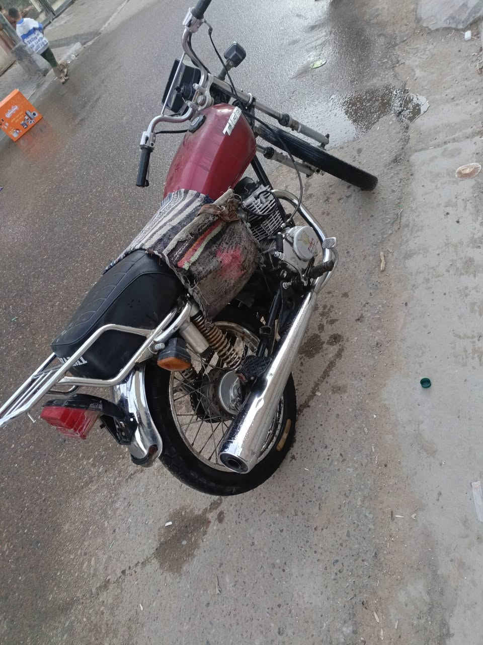 سلام عليكم دراجه للبيع تايكر كامله نقص جوملغ أمامي فقط نفس ما موضح ب صوره موديل 2020 أوراق كامله 
مبدل بيها ولفات غيرها ما مبدل مكان كربلاء حي العامل 
سعرها ٤٠٠ وبيها مجال بسيط لشراي الاستفسار أكثر , ***********
