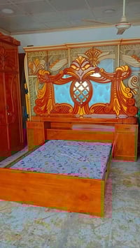 غرفة نوم خشب • مستعملة نظيفة • شهربان جسر عوني