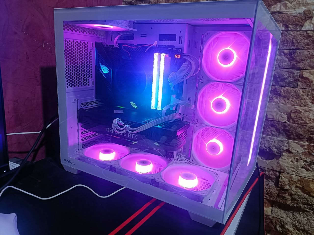 السلام عليكم pc كامل للبيع
قطع كله براندات معروفه وبحاله جيده وبس كيس سعره مع فانات يتجاوز 200
مواصفات
------------------------------------------------------------------------
Cpu:Intel i5 11400f Tray

------------------------------------------------------------------------
M.b : rog strix z590 gaming wifi  RGB
منفذين m.2
4 slot ram

------------------------------------------------------------------------
Ram:  2×8 3200Hz RGB crystal 

------------------------------------------------------------------------
Gbu: RTX 3070 PALT 8gb 3fan 
حراره ما تتجاوز 70 
--------------------------------------------------------------------  M.2  256gb
------------------------------------------------------------------------
Power supply 750w full gold

------------------------------------------------------------------------
Cass antec C5 whit + 7fans rgb 
-----------------------------------------------------------------------  
ايضا بورد للبيع gigabyte b760 dsh3
اربع سلوت رام منفذين m.2 كارتون وياه وكامل 
سعر 140 وقابل للتفاوض 
-----------------------------------------------------------------------  
اخوان تجميعه نظيفه وحراره الكرت كلش ممتازه نقص التجميعه فقط معالج محترم اما باقي القطع كله غاليه وتسوه السعر الناشره وبيه فصله عند تشغيل بس ما تاثر تراسلني خاص حتى تشوف كلشي بعينك  وتجميعه بدون كراتين 

مكاني ناصريه 

مليون و1100 الف بيه مجال بسيط
توصيل كل المحافظات موجود


**إذا كنت صاحب هذا الإعلان وتريد حذفه لأي سبب، رجاءا أرسل رسالة إلى الدعم الفني**