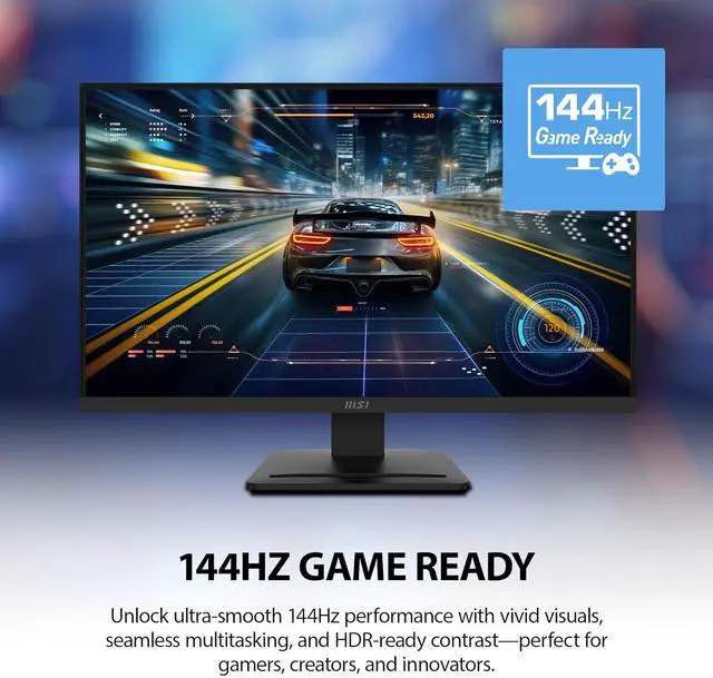 Monitor | Open box 

MSI Pro MP27 3L E14 
144 HZ 1920x1080 Full HD 1Ms
IPS Wide View Angle 
Game Ready
EyesErgo
Anti-Flicker
Less Blue Light
VESA Mountable HDMI دهوك, العراق


**إذا كنت صاحب هذا الإعلان وتريد حذفه لأي سبب، رجاءا أرسل رسالة إلى الدعم الفني**