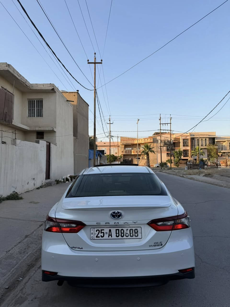 سلام عليكم من رخصة ادمن الگروب
كامري 2023 خليجي Gle هايبرد 
اللون صدفي 
فول مواصفات 
سقف سلايت 
تحكمات ستيرن 
شاشة چبيرة 
بصمة 
پردة خلفية بلادي 
لايتات زينون led 
تخم تايرات جديدة 
رقم كركوك دولي 
شرط التحويل والغرامات 
السيارة كلين تايتل بس بيها تعديل بارد 10 سانتيم موضح بالصورة 
السعر 235 وبيها مجال 
للاستفسار :
***********
