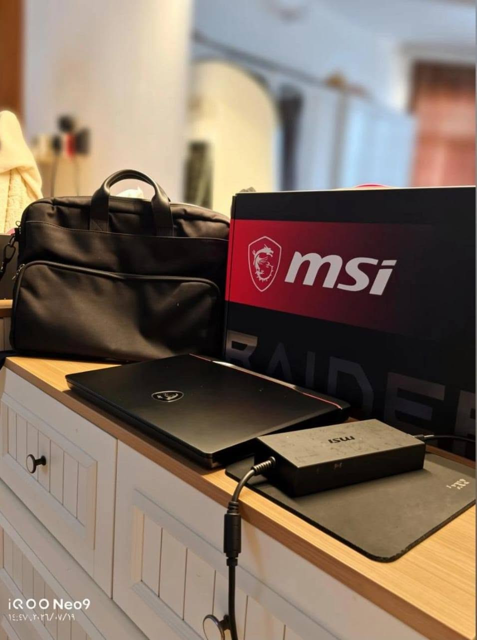 السلام عليكم لابتوب للبيع بحاله ممتازه
MSI Raider GE68 Hx 
Screen 16 inch 2k 240HZ
INTEL Core I9 14900HX
GPU 4090 GDR6 16 Gb
SSD  2TB SsD
RAM 64GB DDR5
لابتوب شرق اوسط كيبورد عربي انكليزي ومواصفات قويه ومطوره  بي فقط رصعه بالكفر الخارجي سعره مناسب مقارنه بهيج لابتوب عملاق 
مكاني كربلاء للاستفسار تواصل خاص او واتس ***********
