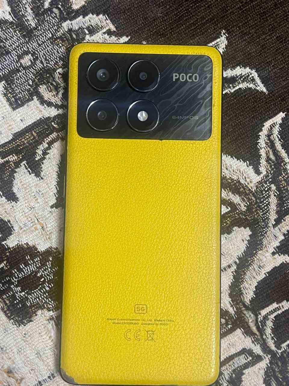 POCO X6 Pro 5G. مكفل بلنشر
ذاكره. 512
رام 12+6 
بطاريه 5000ميصرف شحن ابد
شاشه 120هرتز
ببجي 120فريم فول
السعر 250قفل بدون معامله 
رقم تواصل او واتساب ***********
