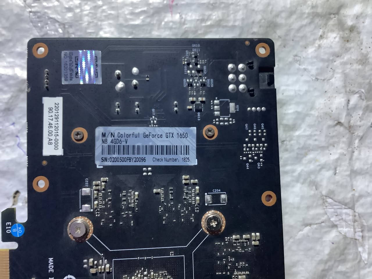 كرت شاشه 
gtx1650 gddr6 4Gb 
 غير مفتوح حرارته اعلى ضغط 65 السعر 100الف


**إذا كنت صاحب هذا الإعلان وتريد حذفه لأي سبب، رجاءا أرسل رسالة إلى الدعم الفني**