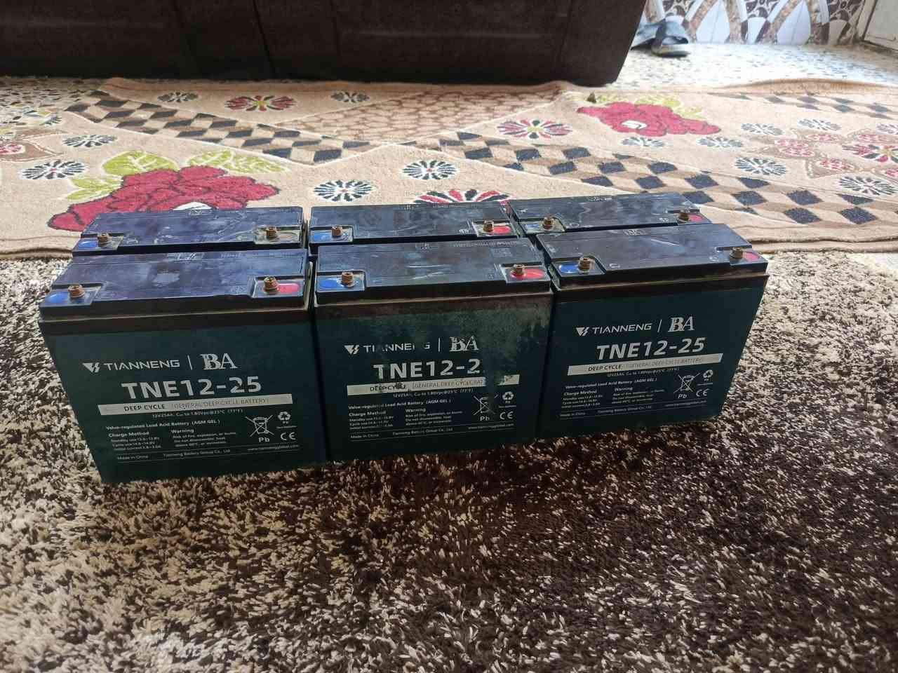 6  باتريات كبار للبيع مال دراجة سكنس للعلم. الدراجة شديتلهة ليثيوم وفتحت ذني  سعر الواحد ب١٥بيهن مجال مكان بغداد المشتل الشراي يتصل عل رقم ***********
