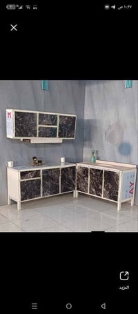 كاونتر ارضي • متر ونص • سنك مرمر صناعي