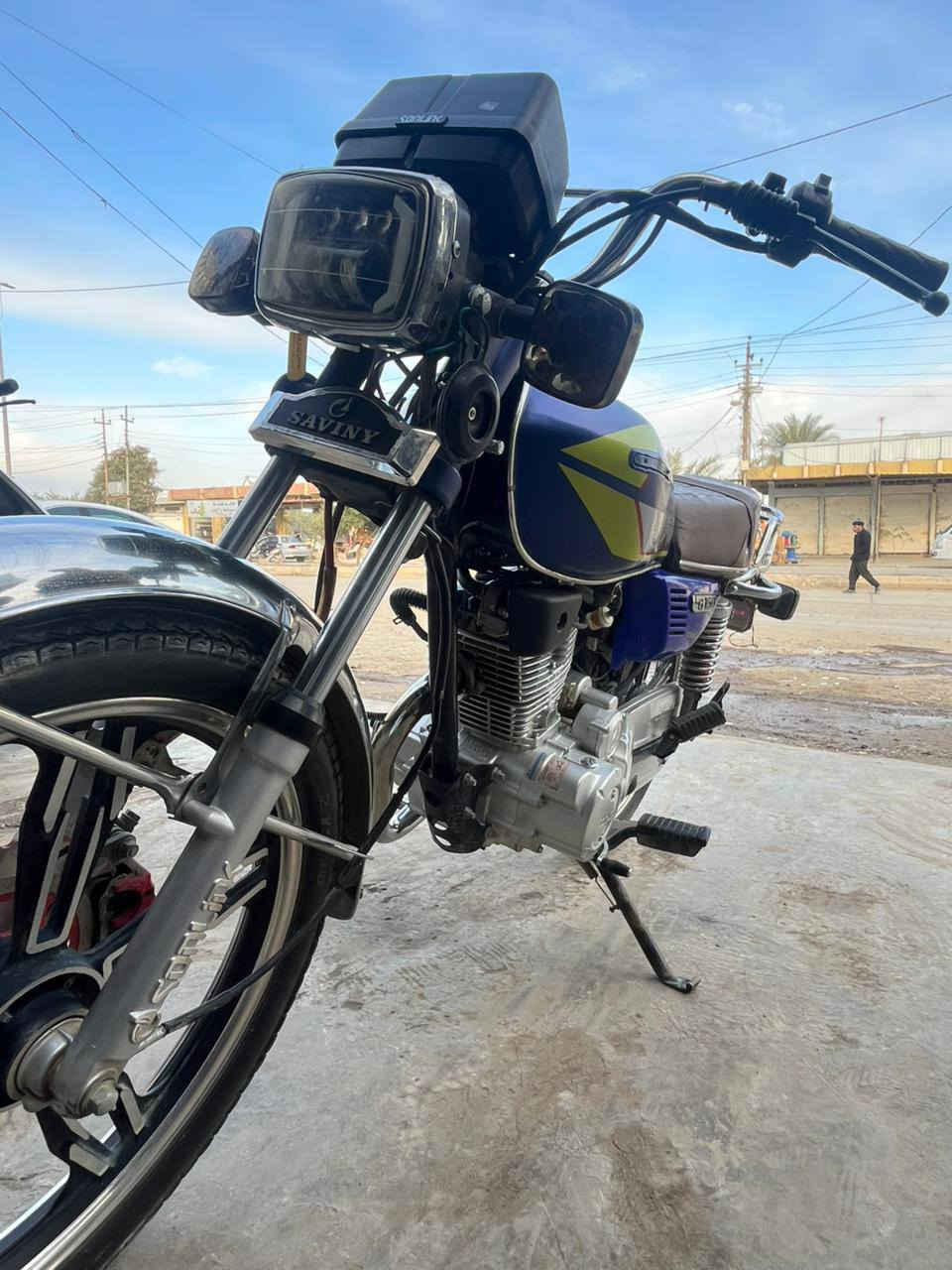 دراجه للبيع 
سيفان 
2023
الدراجه ابلادي 
الدراجه مال جناي 
السعر 600 بيه مجال 
التواصل ***********
