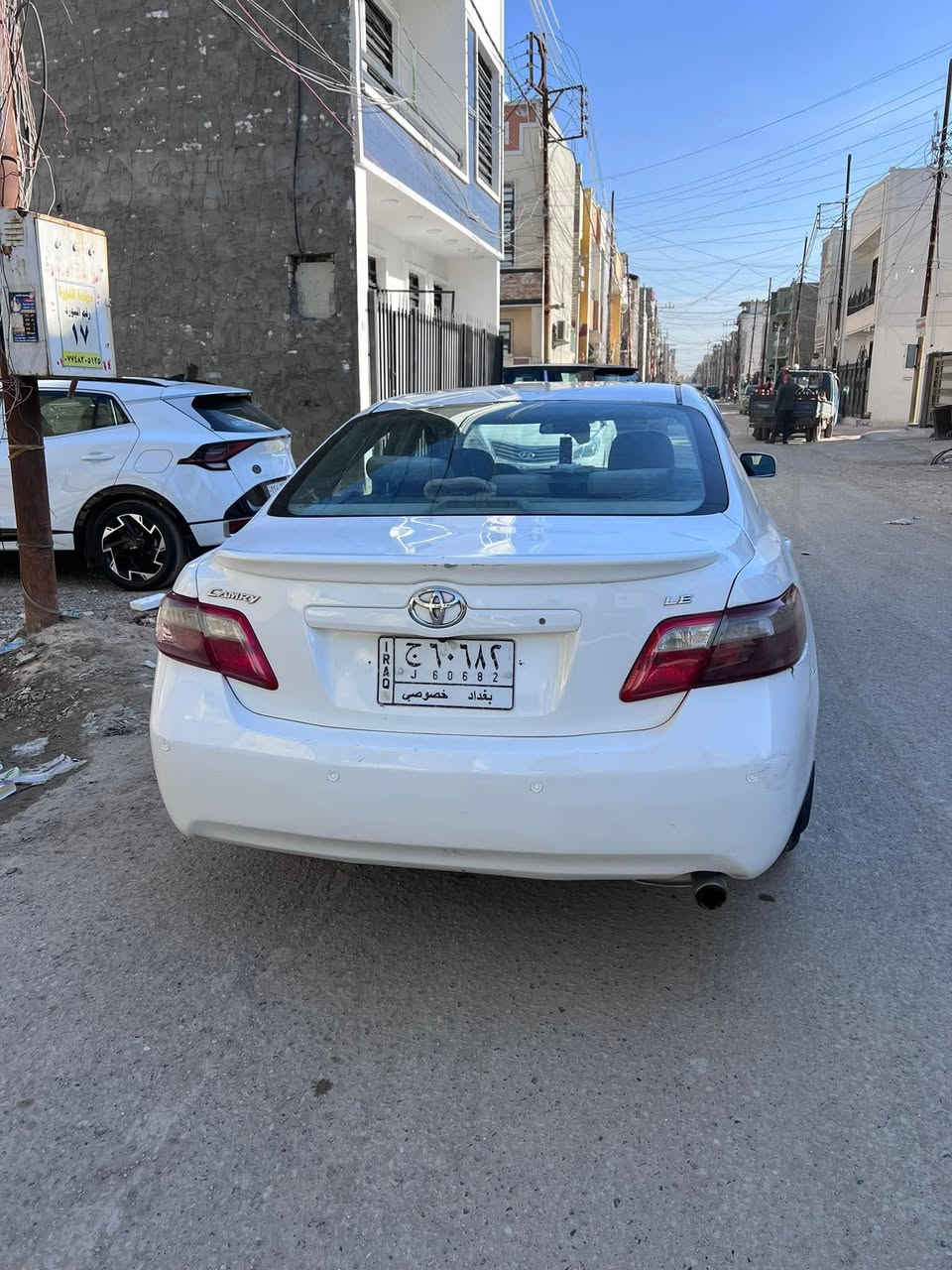 كامري 2009 امريكي محرك 2400

4 سلندر ضربتها بالجنطة مصبوغة عام
 كلها ليبل واحد مابيها اي قطعه تبديل
بيها صوت بالمكينة بالدوس يبين

تبريد ثلج

تحكم ستيرن جهتين

مثبت سرعة

كشن سايق كهرباء

حساسات خلفية

كامرة+شاشة ايباد

لايت زنون

تحويل ثاني يوم السعر ٧٨ وبيها مجال

***********
مكان السيارة بغداد
