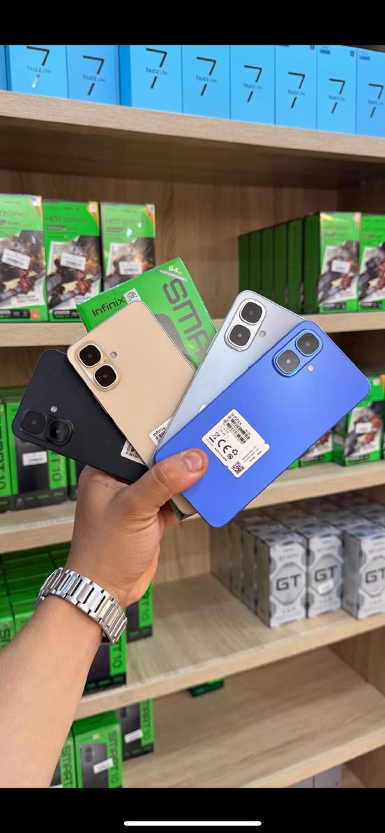 هاااتف راائع بسوومه مثاليه 👌👌😍✨
التوصيل متوفر ✨✨😍
الكميه محدوده ✨✨🥰

يأتي Infinix SMART 10 بشاشة كبيرة عالية الوضوح تمنحك تجربة مشاهدة مريحة وألوان واضحة أثناء الاستخدام اليومي، مع تصميم أنيق وخفيف سهل الحمل.
⚡ مزود بذاكرة 4GB RAM لتوفير أداء سلس في التطبيقات الأساسية والتنقل بينها، إضافة إلى مساحة تخزين 128GB لحفظ الصور، الفيديوهات والملفات مع إمكانية التوسعة عبر بطاقة الذاكرة.
📸 استمتع بالتقاط صور جيدة وواضحة بفضل الكاميرا الخلفية المدعومة بالذكاء الاصطناعي، مع كاميرا أمامية مناسبة لصور السيلفي ومكالمات الفيديو.
🔋 بطارية قوية 5000mAh تدوم طوال اليوم لتمنحك استخدامًا متواصلًا دون الحاجة للشحن المتكرر، ما يجعله مناسبًا للعمل والدراسة.
📌 أهم المميزات:
شاشة كبيرة عالية الوضوح
RAM 4GB
مساحة تخزين 128GB
أداء جيد للاستخدام اليومي
كاميرا AI
بطارية تدوم طويلًا
دعم شريحتي اتصال
بصمة سريعة وآمنة
تصميم عصري وخفيف✨✨😍🥰👌


**إذا كنت صاحب هذا الإعلان وتريد حذفه لأي سبب، رجاءا أرسل رسالة إلى الدعم الفني**