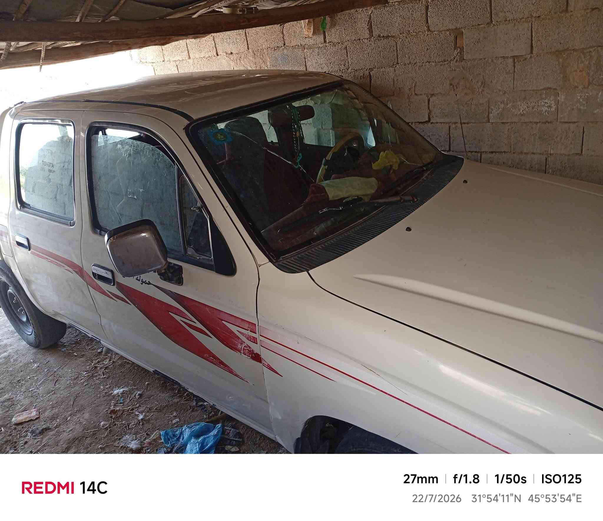 للبيع بيكم تويوتا موديل 2000رقم بغداد  ثاني يوم مكينه و گير حداديه جديده شاصي مكفول كهربائيات جاهزه دوشمه جديده المكان الناصريه قضاء الفجر رقم الهاتف  ***********
