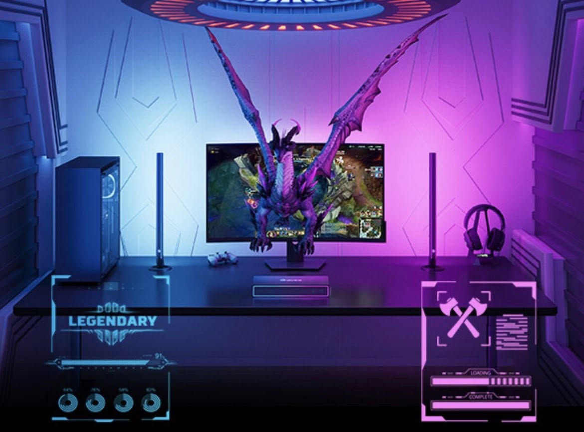 جديد غير مستخدم💯
Govee Al Gaming Sync Box Kit (For 27-34) inch

نموذج H6601
دعم FPS عالي الدقة: لعبة تصل إلى 240 هرتز بدقة 1080 
بكسل، بالإضافة إلى 144 هرتز 2K و60 هرتز 4K. يدعم صندوق مزامنة مصابيح الألعاب Govee HDMI HDR10. الشريط الضوئي مناسب للشاشة مقاس 27-34 بوصة.
يستجيب لإجراءات اللعبة المحددة: تتعرف خوارزمية CogniGlow من Govee على إجراءاتك داخل اللعبة لعناوين الألعاب المتوافقة، وعرض تأثيرات ضوئية متخصصة في الوقت الفعلي أثناء اختيار شخصية، واستخدام عنصر، والقضاء على الأعداء، وما إلى ذلك.
OTA لأحدث الألعاب المتوافقة: قم بتوصيل ما يصل إلى 3 أجهزة HDMI 2.0 في وقت واحد باستخدام صندوق مزامنة أضواء الألعاب Govee AI. متوافق مع Valorant وLOL وOW2 وApex وPUBG وCOD وFortnite وCS Go. المزيد من الألعاب المدعومة قريبا. قم بتحديث OTA للحصول على الألعاب المدعومة حديثا.( ملاحظة: لا يدعم HDMI 2.1 وLAN)
قم بإضاءة جدرانك بالألوان على الشاشة: استمتع بمطابقة الألوان في الوقت الفعلي من خلال قراءة بيانات HDMI، مما يتيح أضواء ألعاب Govee AI من التوهج بألوان الشاشة بدقة مع وقت استجابة أقل.
لا مزيد من الأجواء المنقسمة: يقوم Govee DreamView بمزامنة جميع مصابيح Govee الأخرى حول غرفة الألعاب الخاصة بك، مما يسمح لغرفتك بأكملها بالتوهج بألوان نابضة بالحياة وخلابة.
تمكين المزيد من الأشكال الخفيفة: بالمقارنة مع استخدام شريط ضوئي واحد، تضيف قضبان الضوء نطاق إضاءة واسع لمزيد من إمكانيات تأثير الضوء.⁩⁩


**إذا كنت صاحب هذا الإعلان وتريد حذفه لأي سبب، رجاءا أرسل رسالة إلى الدعم الفني**