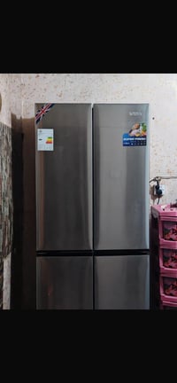 ثلاجه VIEN منشأ بريطاني سوبر فرش أربع أبواب مستخدمه اسبوع ضمانها ٣ سنو...