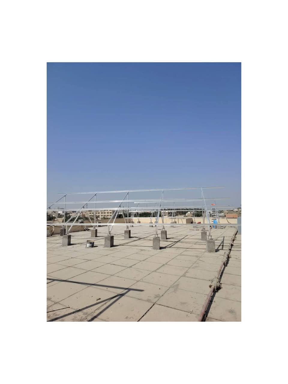 مدرسة الروافد المختلطة-بلدروز -ديالى
تجهيز وتنفيذ منظومة طاقة بقدرة 15 كيلوات ضمن مشروع الأبنية الحكومية للطاقة المتجددة 
#للتعاقد والاستشارات والتصاميم 
مكتب المهندس الحديث للمقاولات العامه والطاقة المتجددة.
#بغداد -حي القاهرة-قرب مجسر البنوك 
#ديالى بعقوبة مقابل- الأسواق المركزية 
#ديالى بعقوبة تقاطع- القدس مقابل كلية الرافدين.
***********
***********
***********
***********
