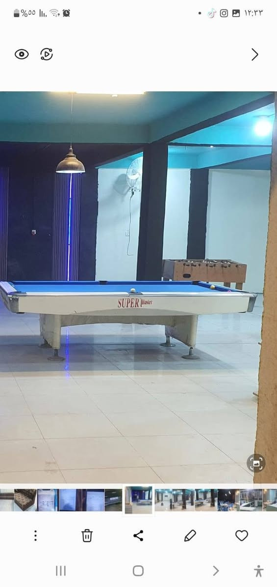 تم وصول وجبه من البليارد المستخدم ول جديد 🎱
ويوجد كادر نصب وادامه جميع طاولات البليارد بغداد وجميع محافضات العراق   🎱🇮🇶ويوجد جميع مستلزمات البليارد وملحقاته 🎱 لاستفسار ***********
