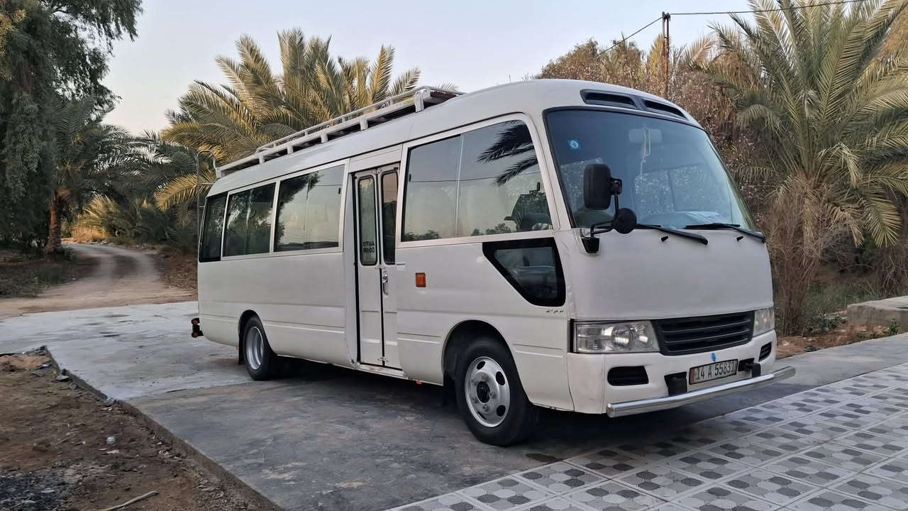 السلام عليكم 
كوستر ١٤ رقم بصرة انكليزي بسمي كشن استاركس منظومة غاز ١٠٠ لتر حدادية جديدة دوشمة جديدة برد جديدة السياره نظيفة مال جناي هيئة مجددة السياره بيهة ملاحظات مأشرة بالصورة السعر ٣٣٠ و بيهة مجال مكان الديوانية ***********
