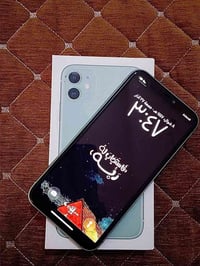 ايفون ١١ عادي • مفتوح • ملحقات كاملة