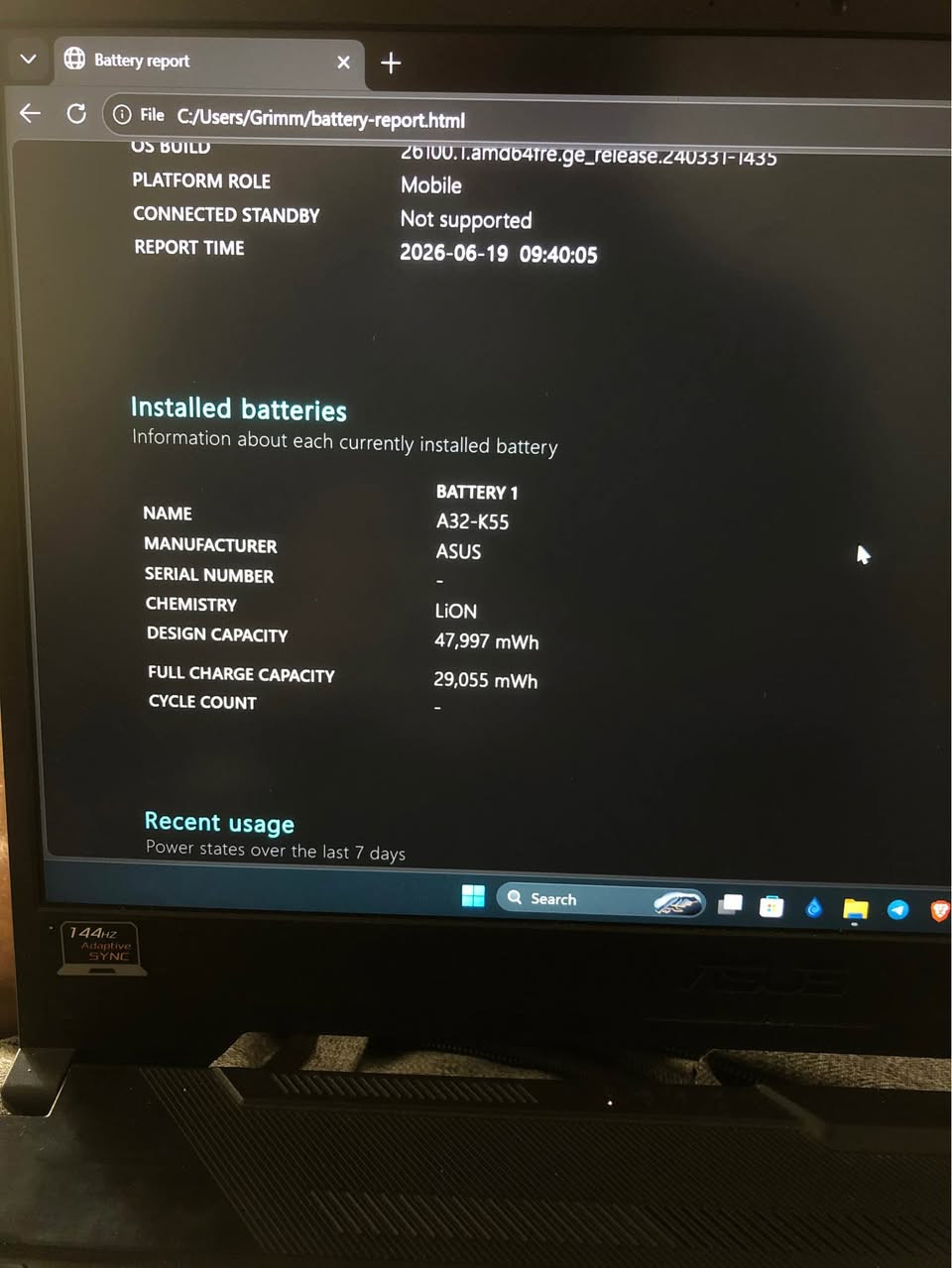 ASUS TUF GAMING A15 
Laptopeki zor pak u be keshaya tanha shuxte haybe la rasmakaya dyara u rasmim grtwa 
Core i7 u ryzen mabaqi muasafati hamui danrawa 
Nrxishi 520$
Hawler أربيل, العراق


**إذا كنت صاحب هذا الإعلان وتريد حذفه لأي سبب، رجاءا أرسل رسالة إلى الدعم الفني**