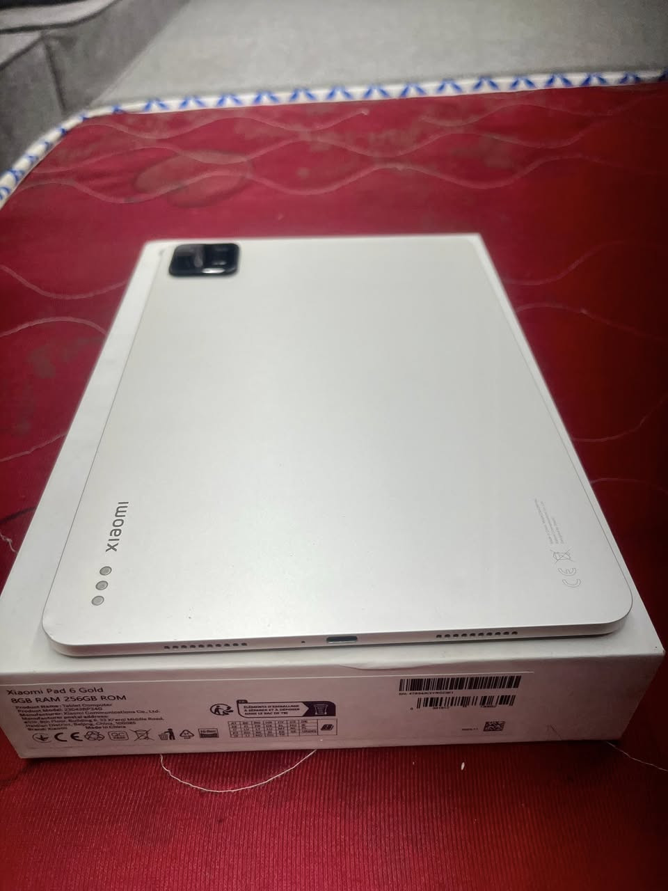 🔥 للبيع — Xiaomi Pad 6 🔥
💰 السعر:325 الف

📱 النوع: شاومي باد 6 
🎨 اللون: [ذهبي]
💾 السعة: [256]
🧠 الرام: [8]

✨ المواصفات:
⚡ معالج Snapdragon 870 القوي
🖥️ شاشة 11 إنج بدقة عالية 2.8K
🔄 تردد 144Hz سريع وناعم
🔋 بطارية قوية تدوم لفترة طويلة
🔌 شحن سريع 33W
🔊 سماعات ستيريو Dolby Atmos
🎮 ممتاز للدراسة، الألعاب، الرسم، والأفلام

📦 المحتويات:
🔌 الشاحنة
📦 الكارتونة
🛡️ الحالة:نظيف جداً 

📍 الموقع: بغداد —الغزالية
***********

