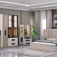 ميري ٥ قطع • سرير ١٨٠×٢٠٠ • ميز تواليت