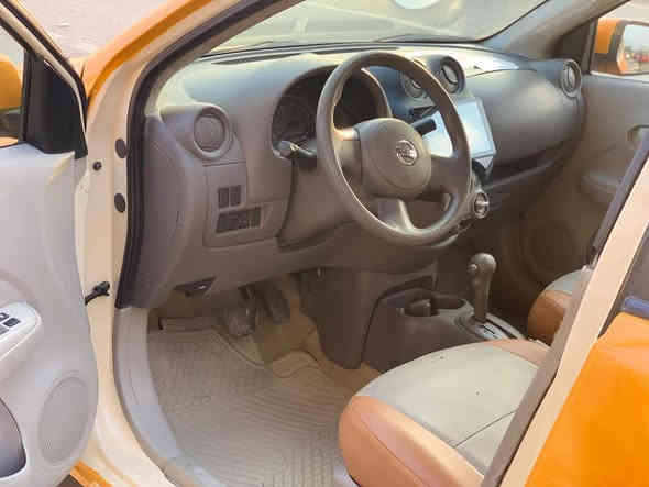 سلام عليكم للبيع نيسان سني مديل 2014 خليجيه بيه طخه جاملغ امامي مكينة كير صدر تخم تاير كله جديد تبريد ثلج سياره حلوه جاهزة من جميع نواحي رقم بغداد تحويل مباشر مصفره هيئه وغرامات مكان بغداد حي الحسين مقابيل لبانزين خانه مال حي العامل سعر 75 وبيه مجال للطيبين رقمي ‏‪*********** بغداد
