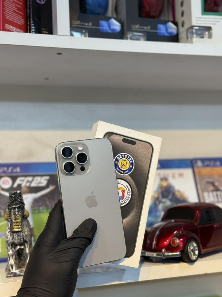 ايفون 15 pro max بطاريه 84 بلادي على وضع شركه ماستر نضافه جهاز ١٠٠/١٠٠ السعر مليون *********** وسعر خاص اصحاب المحلات مكاني بابل حله حي الامام
