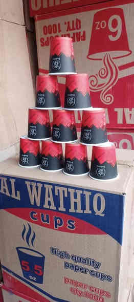 السلام عليكم متوفر قدح 6oz 4oz 5.5oz للاستفسار واتساب (***********)(معمل المسك للاكواب الورقية)(العنوان التاجي)
