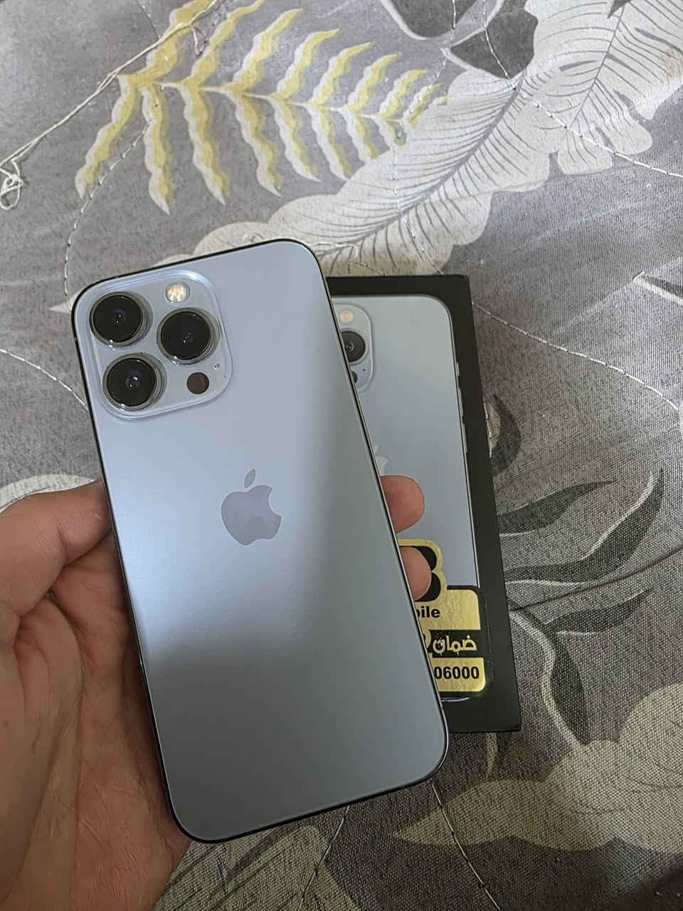 السلام عليكم 

ايفون 13 برو فقط برو مو ماكس 

ذاكرة 256 
بطارية 87%
كامل ملحقات 
نسخة ZA دبل شريحة ركززز دبل شريحة مو تك شريحة 
نظافة 99% جهاز بلادي مامبدل بي اي شيء 

السعر 570 الف مكاني بغداد جميلة ماعندي توصيل


**إذا كنت صاحب هذا الإعلان وتريد حذفه لأي سبب، رجاءا أرسل رسالة إلى الدعم الفني**