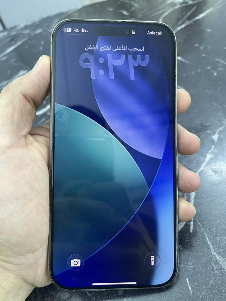 السلام عليكم شباب أيفون 16 برو ماكس جهاز شخط مابي   مكفول شرق اوسط بعده بل ضمان بطارية 99 السعر  مليون و٣٠٠ للاتصال  ***********
