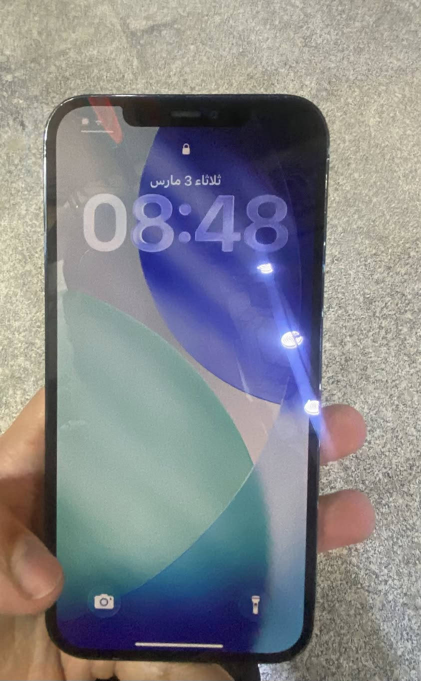 السلام عليكم
ايفون ١٢ برو ماكس 
مبدل شاشة اصلية وظهر اصلي كذالك
ذاكرة ٢٥٦ 
بطارية ٩٢ 
مكاني اعظمية 
جهاز قفله ٣٥٠ الف 
للاتصال و استفسار 
‭٠٧٧٢ ٥٥١ ٩٥٠٢‬
