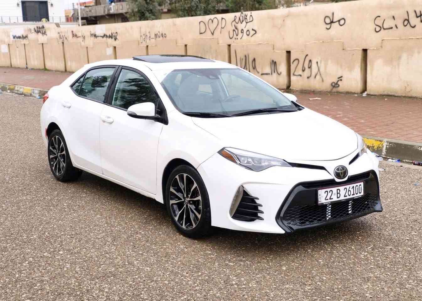 كورلا 2018 وارد أمريكي xse فول مواصفات للأخير 1/1 رقم وسنوية جديد+بطاقة بنزين ماشية 112 الف كير ومحرك مامفتوح صورة صونار ورقم شاصي مرفق بالمنشور سعر 152 وبيها مجال مكاني كركوك الحرية..***********
