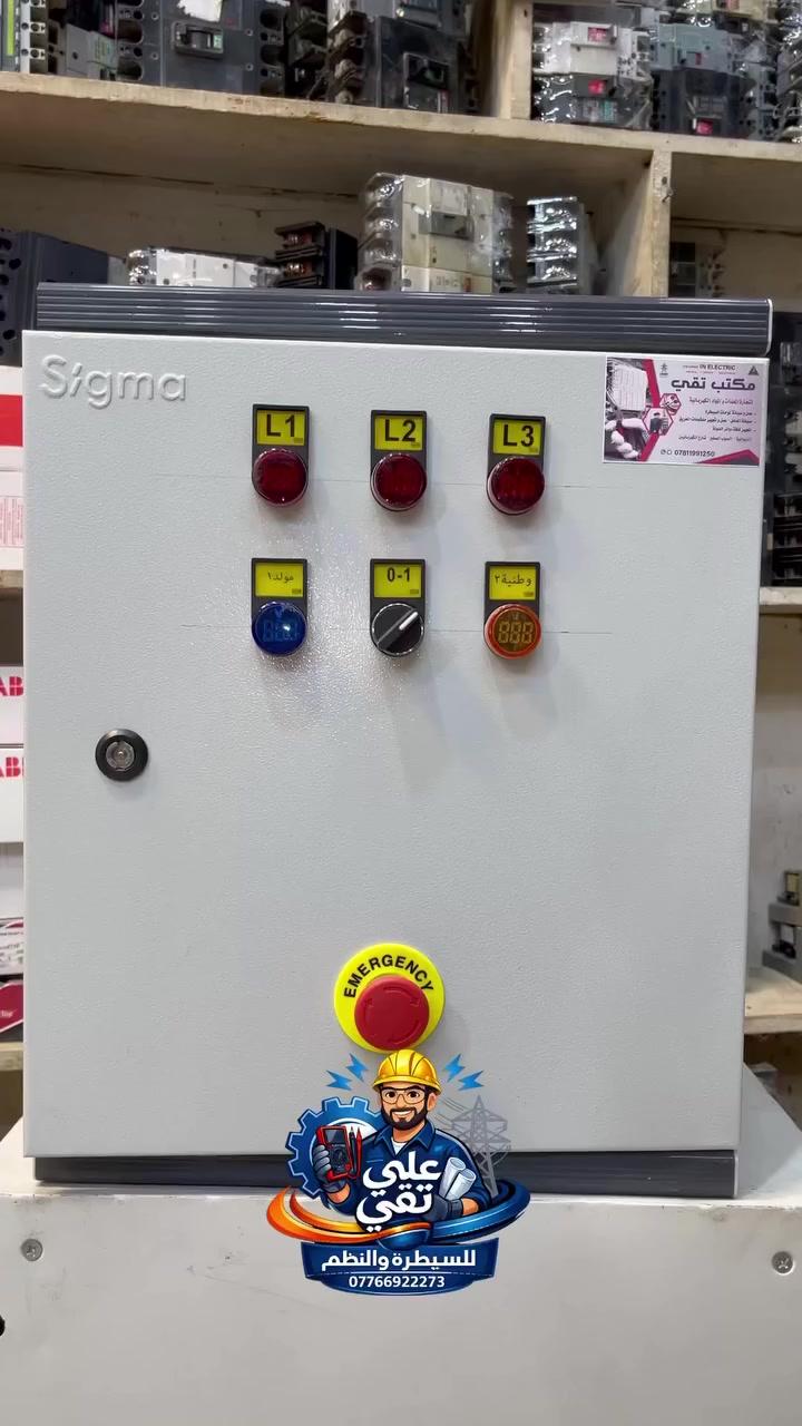 🔧 علي تقي للسيطرة والنظم الكهربائية ⚡
نُقدّم حلولاً متكاملة لتجهيز وصيانة البوردات الكهربائية للمباني، المعامل، والمنازل بكل أحجامها.
خبرة عالية في تنفيذ لوحات السيطرة والتحكم، وفق أعلى معايير السلامة والدقة الفنية.
نعمل على تجهيز دوائر الدولة والمعامل الصناعية والمنازل الحديثة، مع التزام كامل بالجودة والموثوقية.
📍 أعمالنا تتحدث عنّا… تنظيم احترافي، تشطيب فني، واهتمام بأدق التفاصيل.

📞للتواصل والاستفسار : ***********

 #كهرباء
