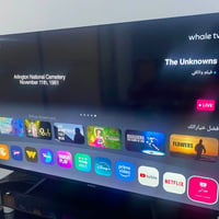 شاشه بلازما نوع شونك حجم 55 سمارت 4k TVPLUS تدعم انترنيت سعر 300 07717...