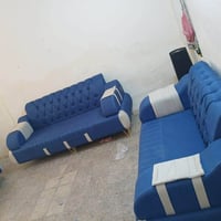 طقم ١٠ مقاعد • قماش ثقيل • ٦ كوشات هدية