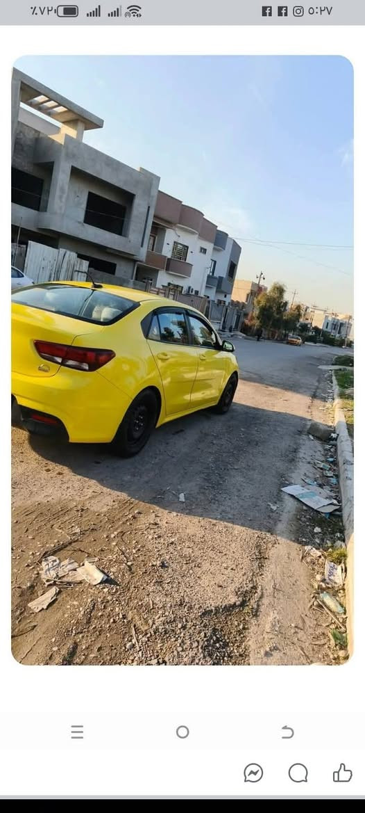 كيا ريو مديل 18 كير عادي مكينه ١٦ هيئه غرامات صفر للتواصل⬅️*********** واتساب سعر116
