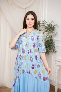 دشداشة نسائي • كشمير اصلي • مقاسات 2XL-5XL