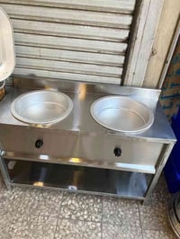 طباخ فلافل مزدوج مغلف ستيل طشت  عدد٢ كاك دفن للاستفسار الاتصال على الر...