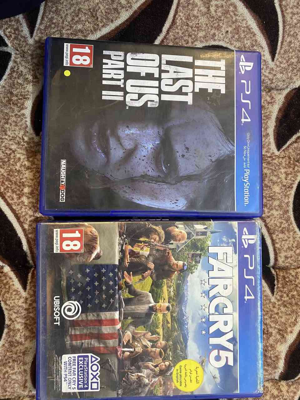 السلام عليكم عندي هذن القطع للبيع يدة تجارية غير مستخدم و الجيلاتينة ب 10 الف قفل و قرص ذا لاست بارت 2 ب 20 الف و قرص فاركراي 5 ب 12 الف مكاني بغداد 
***********
