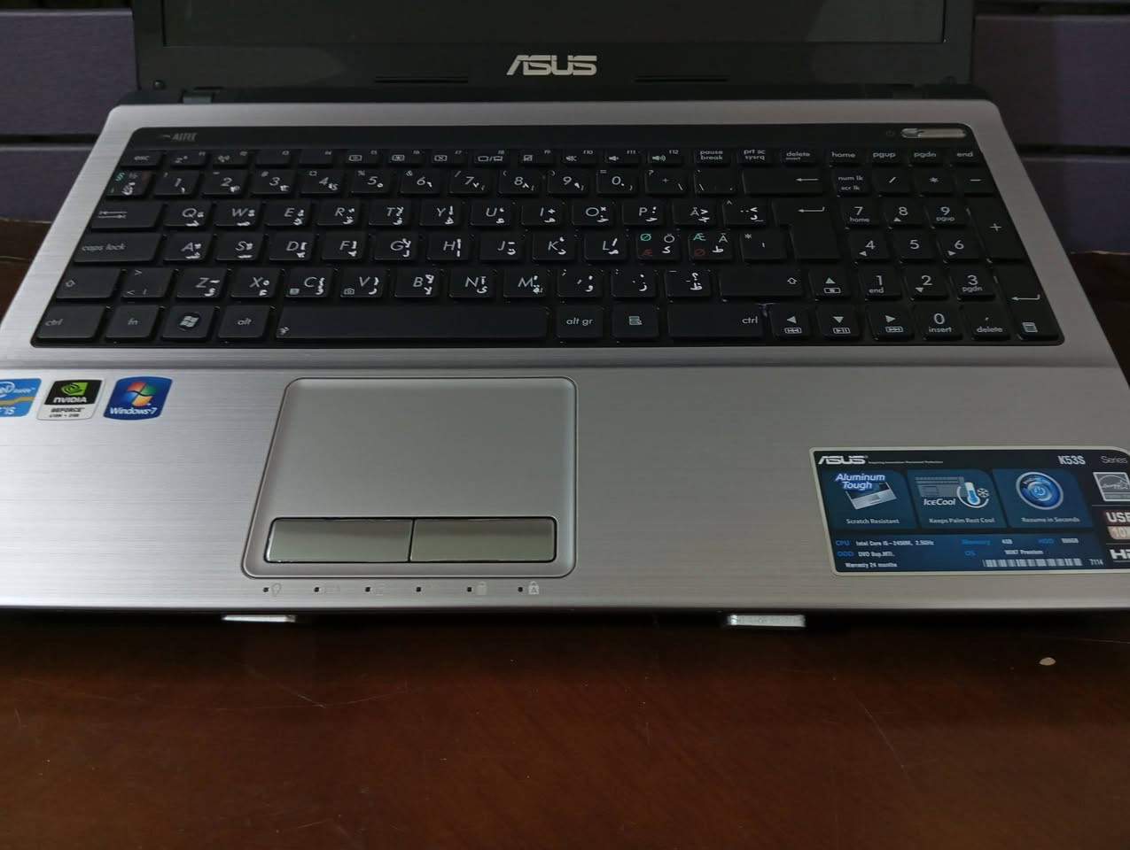 السلام عليكم. لابتوبASUS K53المينيوم مميز وبارد
الهارد:126SSD
الشاشة:حجم15٫6 60هرتز
الرام:8G
المعالج:انتل Ci5الجيل الثاني
كرت الشاشة:منفصل انفيديا و مدمج2G
الملحقات:شاحن85vسريع و هدية(ماوس لاسلكي+باد ماوس) وتحتوي اللابتوب على DVDاقراص
السعر 200الف


**إذا كنت صاحب هذا الإعلان وتريد حذفه لأي سبب، رجاءا أرسل رسالة إلى الدعم الفني**