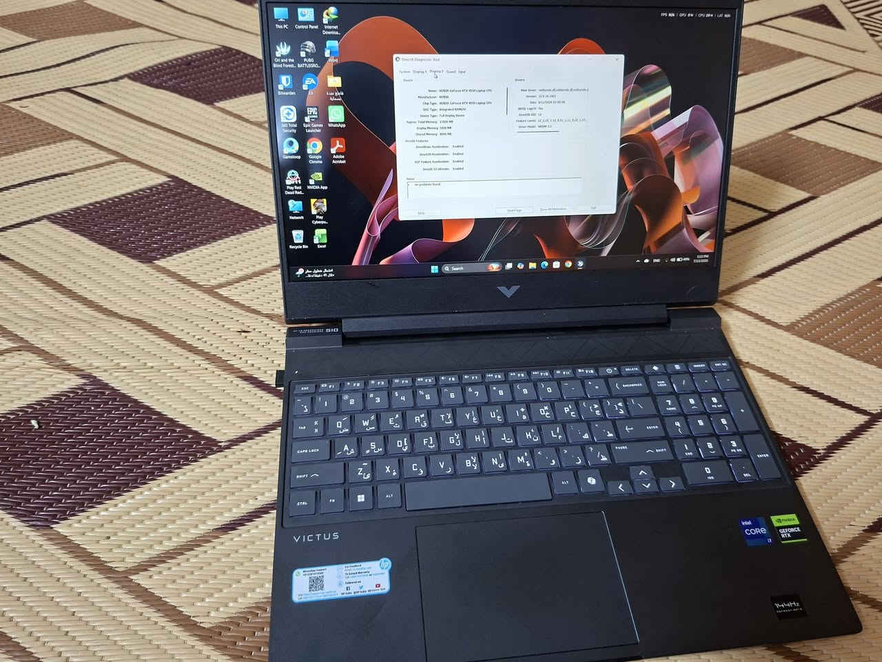 للبيع – HP Victus Gaming Laptop | بحالة ممتازة جدًا
أعرض للبيع لابتوب HP Victus بحالة ممتازة جدًا، تم شراؤه قبل 4 أشهر فقط، وما زال داخل الضمان. الجهاز نظيف جدًا، استخدام شخصي وخفيف، ولا توجد فيه أي مشاكل أو أعطال.

المواصفات:

Intel Core i7 (الجيل 13 - فئة H)

NVIDIA GeForce RTX 4050 6GB

16GB RAM

512GB SSD

شاشة 15.6 بوصة بدقة عالية ومعدل تحديث 144Hz

Windows 11

مميزاته:

مناسب للألعاب الحديثة على إعدادات عالية.

ممتاز للتصميم، المونتاج، والبرمجة.

أداء سريع جدًا وإقلاع وتشغيل سلس.

الشاحن الأصلي موجود.

الجهاز جاهز للفحص والتجربة.

السعر المطلوب: 1,400,000 دينار عراقي.
العنوان بغداد جسر ديالى الجديد 

للاستفسار، يرجى التواصل على ***********
