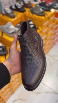 الإمارة شوز النجدة والداخلية وصل بوت عسكري 👮 اسود وجوزي  جلد طبيعي شرك...