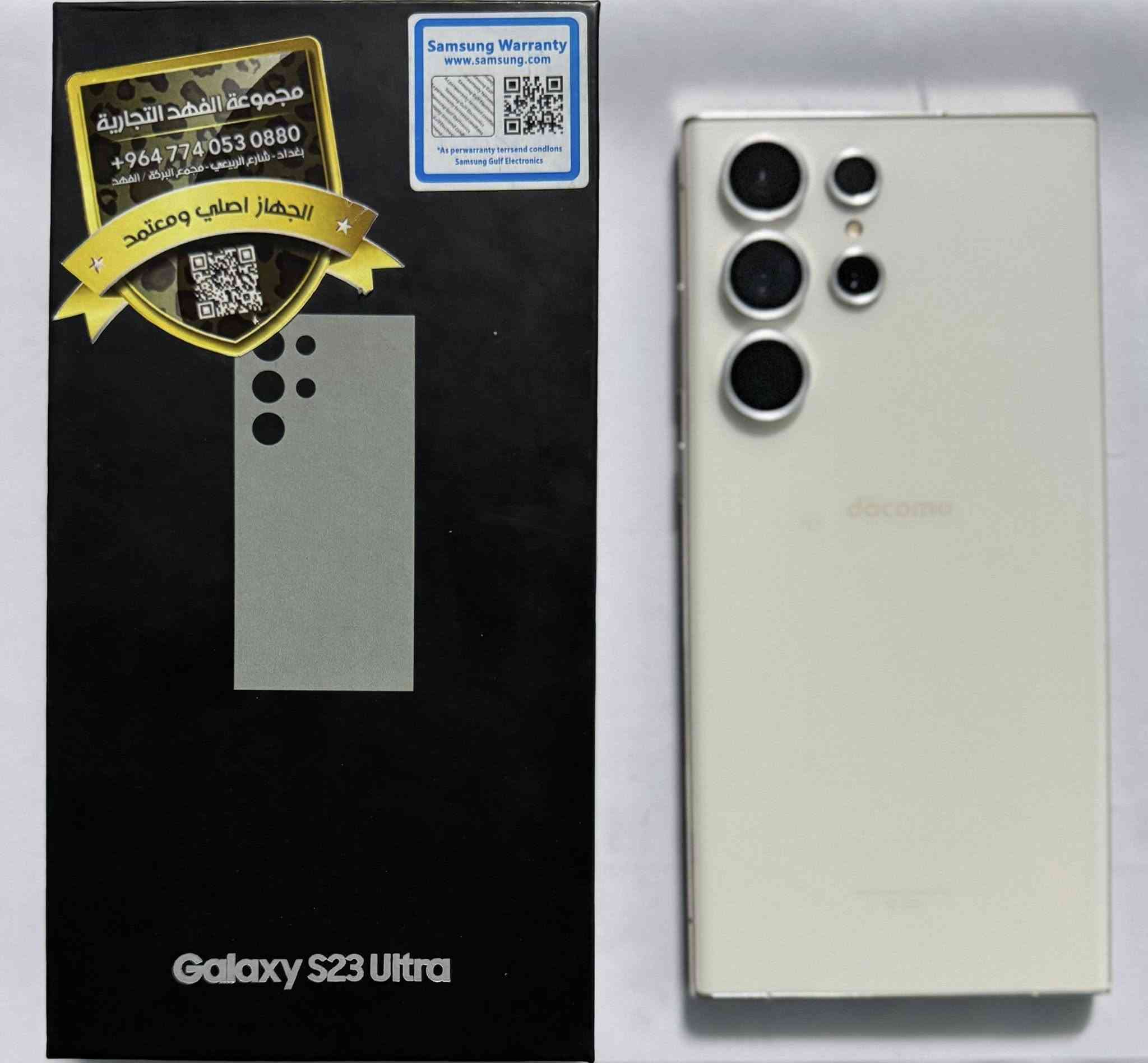 سامسونگ اس 23 الترا
Samsung s23 ultra 

دبل شريحة 
مكفول من كلشي (ماداخل صيانة) 
ذاكرة 256 گيگا 
اللون ابيض 
كامل ملحقات 

فقط فطر بسيط بالشاشة ما مبين ولا مأثر على شي ..

السعر 600 الف .

العنوان بغداد - الكاظمية .. ويتوفر توصيل داخل بغداد .. للأستفسار:
***********
