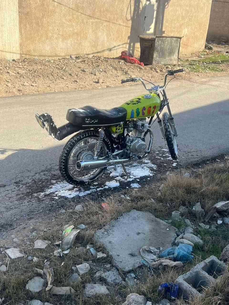 سلام عليكم دراجه انتنس تعمير جديد كله اصلي برغي ما ملعوب محرك شاصي شلامجه 23 درجه تخبل كله جديد من كلشي كامله سعر 600 بيه مجال قليل كلك مكفول سرقه ***********
