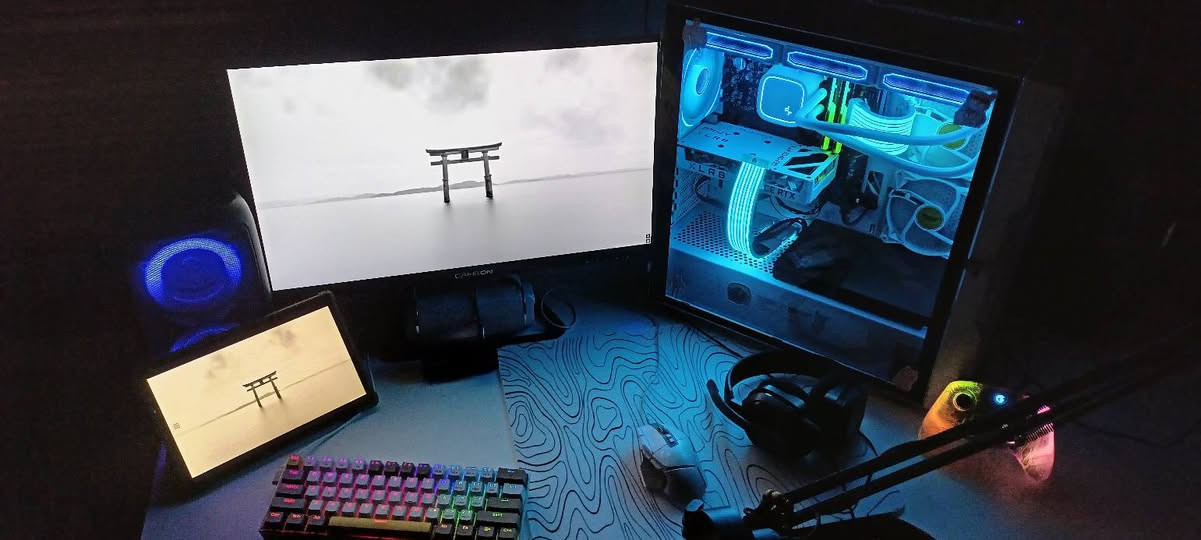 للبيع تجميعة PC قوية ونظيفة (كيس فقط)

المواصفات:

 i5 12400F

 RTX 4060 PNY White Edition

 32GB DDR4

 MSI B760 PRO-Mp

 SSD 128GB + SSD 500GB+500hdd

 PSU 650W

 كيس DarkFlash DK431 مع مراوح

 مبرد مائي Deepcool LE720 WH (360mm أبيض)

 الجهاز نظيف وتهويته ممتازة و الحرارة قليلة، الكراتين كلها موجودة 

 السعر: 1,350,000 دينار – وبي مجال 

---
و تجي للبيت تشوفة بنفسك و تفصحها يلة تاخذها و اكرر كاملة وية الكراتين حتى الكاروتنه مال هاردات موجودة والسعر بي مجال و تدلل
الرقم ***********

الشاشة مواصفاتها 

165hz 
1080p IPS 
24 inch
السعر 150
