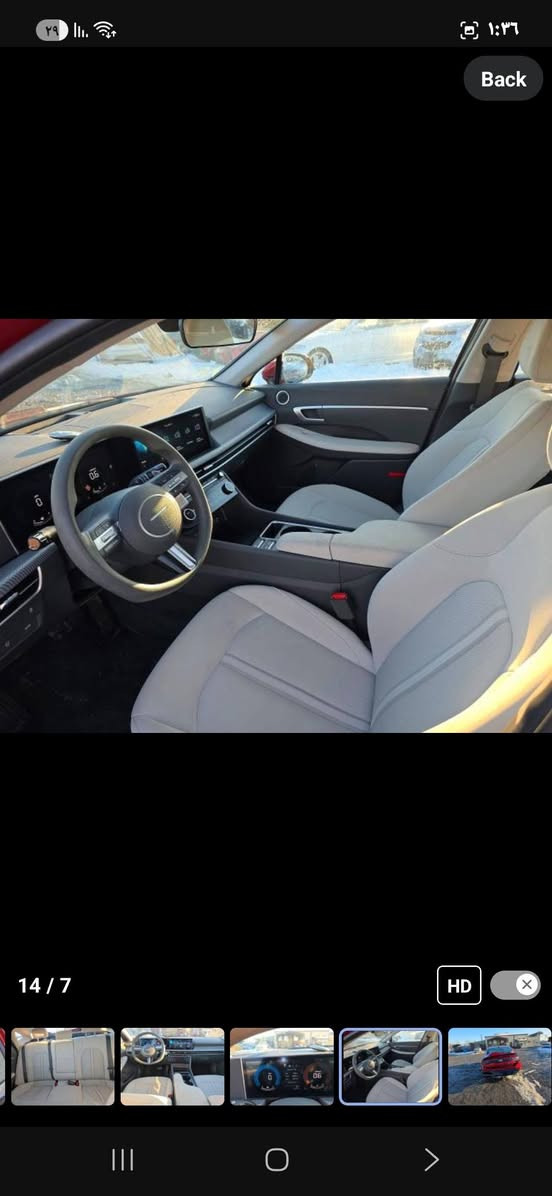 السلام عليكم هيونداي سوناتا 2025 السيارة ماشية 13 الف جديدة حلوة السيارة بامريكا شي قليل وتتحمل السيارة فول ماعدة الفتحة مكينتهة 2500 كير 8 نمر مواصفاتها رادارات شاشة متصلة تدعم ابل كاربلاي بيهة هواي مواصفات بعد الرقم صاحب السيارة ***********
