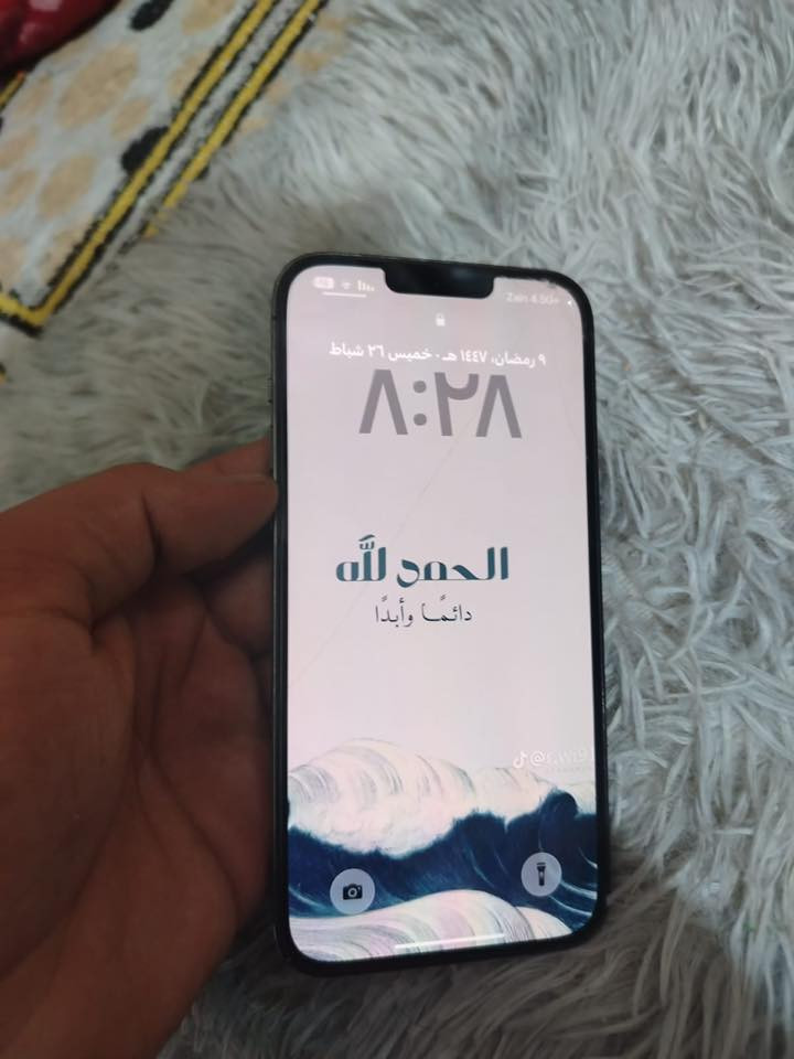 ايفون ١٣ برو ماكس ذكر ٢٥٦ بطاريه ٨٦  خطين دبل بيه فطر بضهر ناعم من تركز عليه ينشاف مكفول مابدا بيه شي افحص وين ميعجبك  مكاني نجف مستعجل ٥٥٠  ***********تصل
